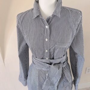 J. Crew Cotton Shirtdress EUC Size 12T. Classy Comfy Button up w pockets.